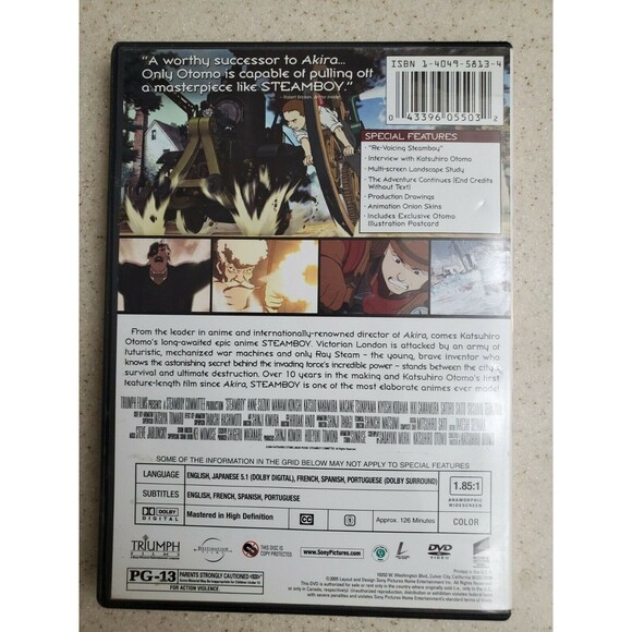 Steamboy Director's Cut Exclusive Illustration Postcard & InuYasha Vol 24 DVD's - Picture 3 of 7